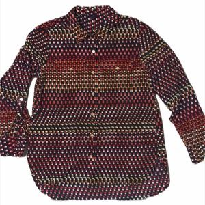 Tommy Hilfilger Black Polka Dot Women’s Blouse